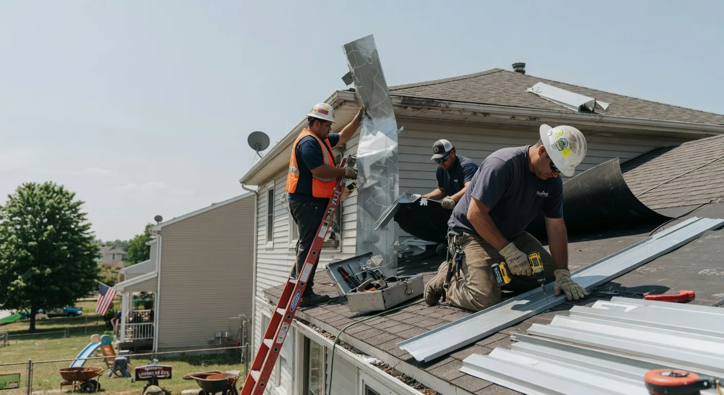 Storm Damage Metal Roof Repair in Saint Stephens Church, VA